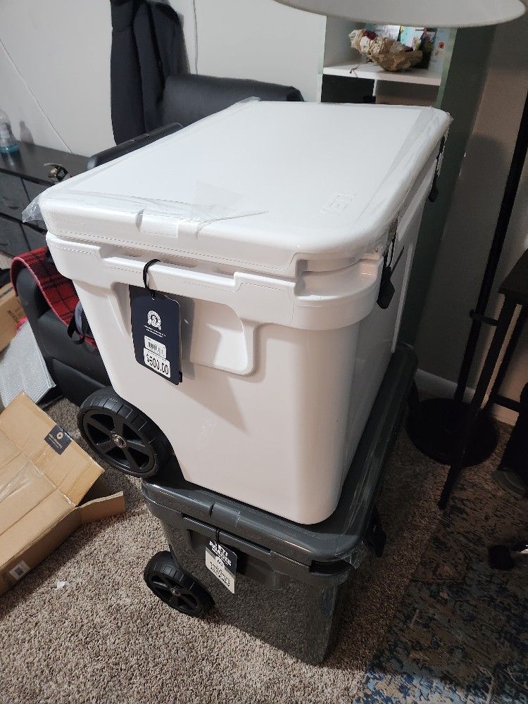 Yeti Roadie Coolers 60 Brand New(one Grey One White)