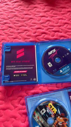 Need for speed disc for PlayStation 4 CTR crash team racing Nitro Fueled  For PlayStation 4
