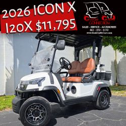 2026 ICON X i20X Golf Cart with Golf Package