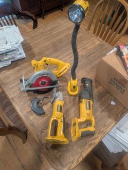 DeWalt Power Tools in a Vintage Klein Tool Bag