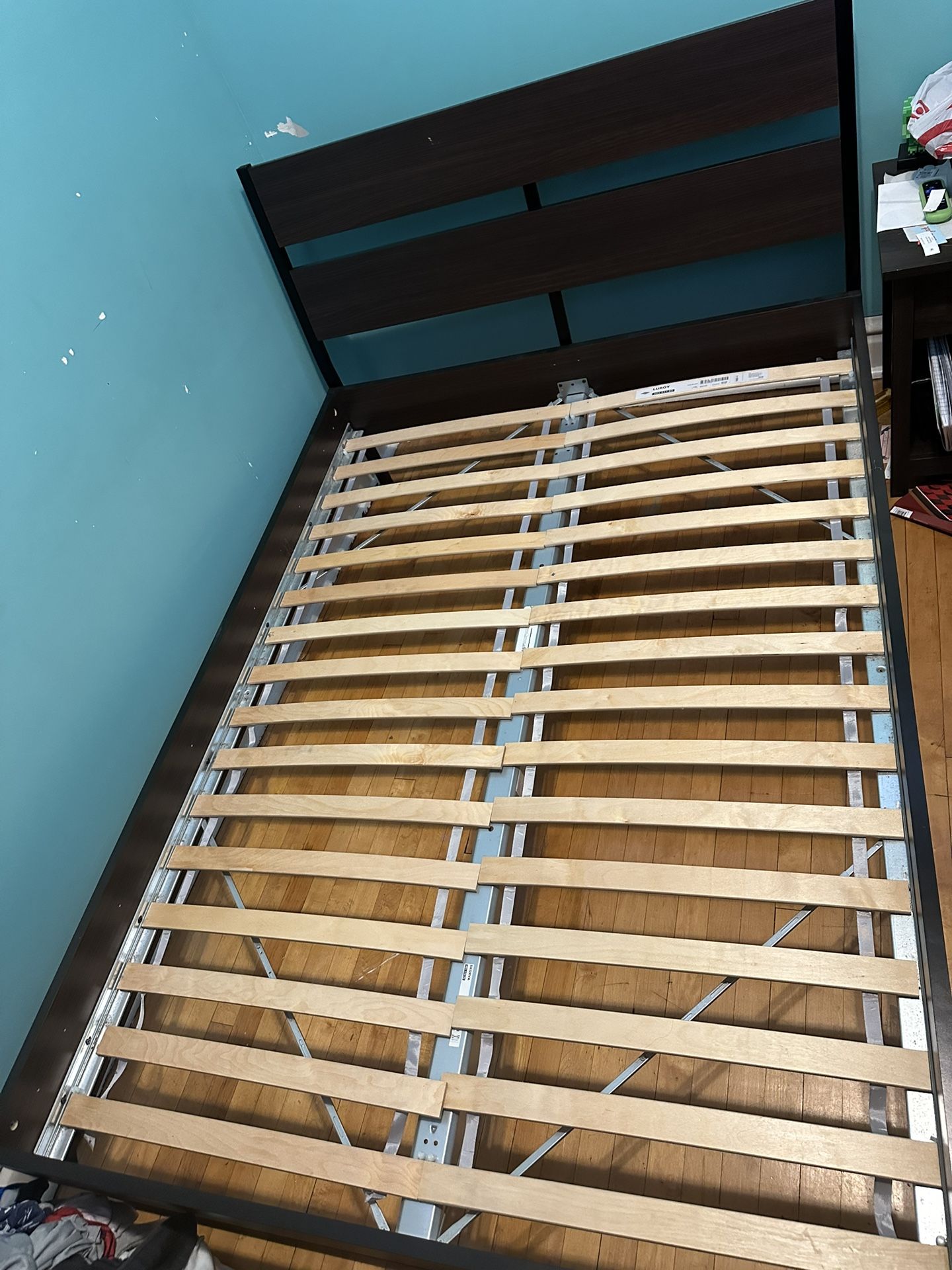 Dark Brown Full Size Bed Frame OBO