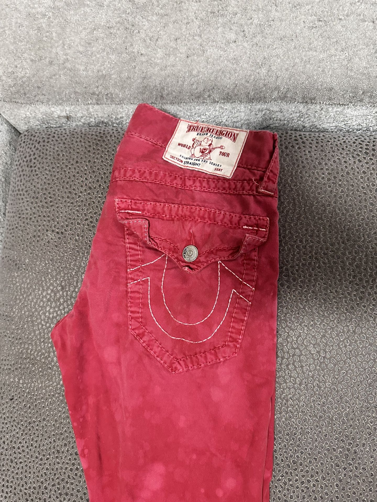 Red True Religion Jeans