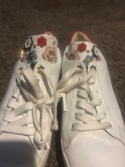 Michael KORS white flowers shoes
