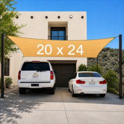 20 X 24 Beige/Sand Sun Sail Shade