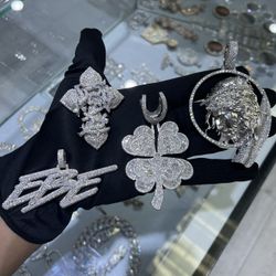 VVS CUSTOM PENDANTS - Passes Diamond Tester, Top Quality