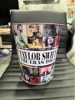 Taylor Swift Eras Tour Merch 8" Metal Popcorn Swifties Trash Can.