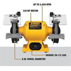 DEWALT 6” Bench Grinder(DW756)