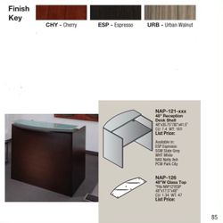 Office furniture reception desk