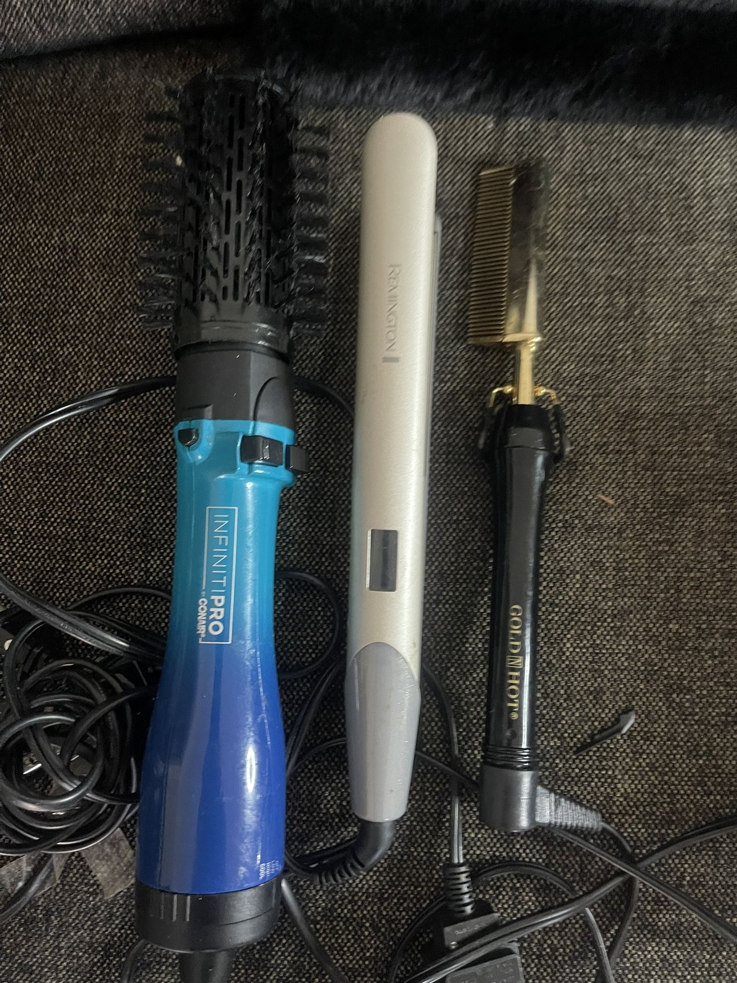 "Hair Dryer , Straightener And Hot Brush"