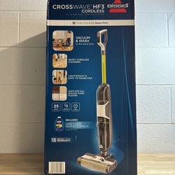 NEW BISSELL CrossWave HF3 3654 Cordless Multi Surface All In One Cleaner