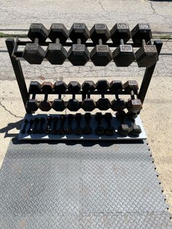Dumbells with Rack Available