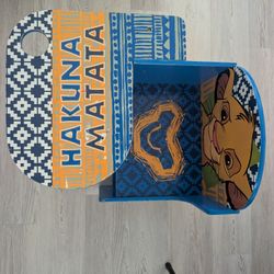 Excellent Condition! Lion King / Simba Kid Table With Chair 