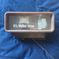 1980 Miller High Life Its Miller Time Register Top Lights Up/works