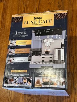 Brand New - Shark Ninja ES601BL Luxe Cafe Premier All in One Grind & Brew Coffee Espresso Machine