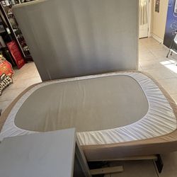 Queen Mattress, Queen Box Spring, Queen Wood Bed Frame 