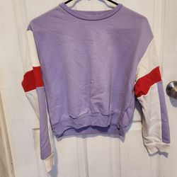 Fashion Nova Crop Top SweatShirt.  Size Large.  Perfect Condition!