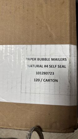 Paper Bubble Mailers Self  120 pcs Seal #4 10X14
