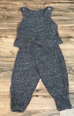 2T Afton Street Gray blend pant romper - $7!!