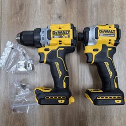 NEW DeWalt 20V XR Brushless Drill & Brushless 3-Speed Stubby Impact Driver Combo TOOLS ONLY