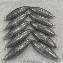 10oz Fishing Sinkers For Rock Fish (Lot Of 10)
