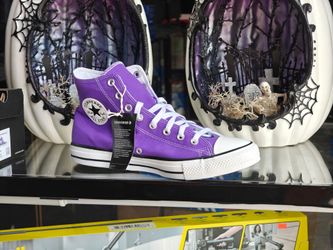 Converse Chuck Taylor All Star Canvas High Top Sneaker Purple