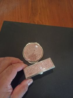 Lipstick Case and Mirror, 80's Era
