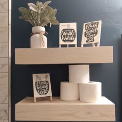 Mini Farmhouse Bathroom Signs