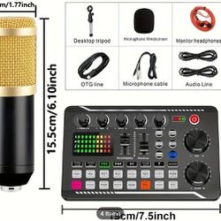 Digital Mixer and Condenser Microphone Pod Cast Bundle