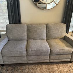 La-Z-Boy Dual Power Reclining Couch and Loveseat