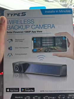 Type s wireless solar back up camera