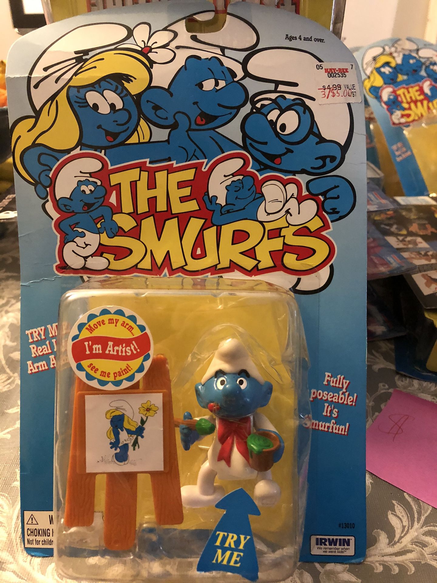 The smurfs Artist smurf action figure