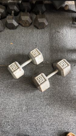 Pair of 60 lbs Dumbbells