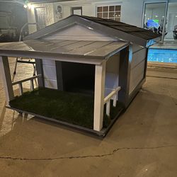 Custom built dog house 