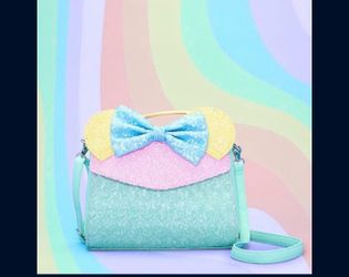 Loungefly Pastel Sequin Minnie Crossbody Limited Edition