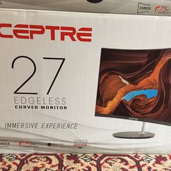 Monitor Curved 27 Inch. Open Box.