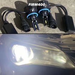 H11 6K BRIGHT WHITE 16000 LUMENS CSP CHIP LED LIGHTS $40