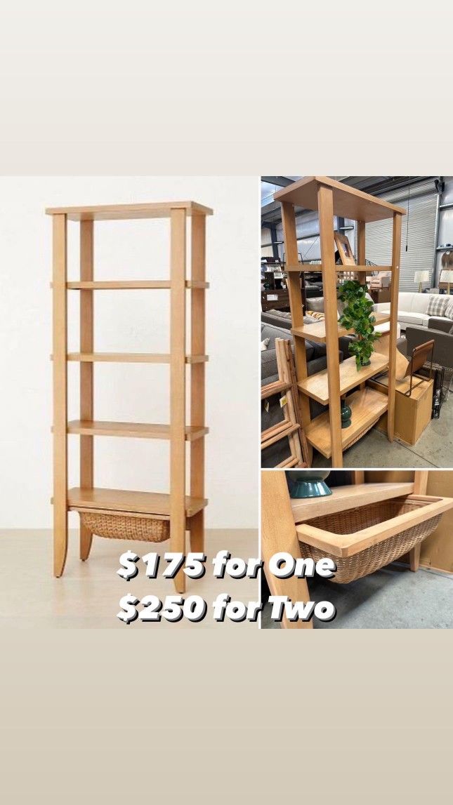 Bookshelves For $125 When Buying 2 Or More