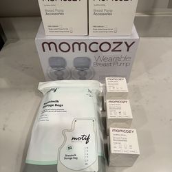 MomCozy S9 Pro Double Wearable Breast Pump & Accessories