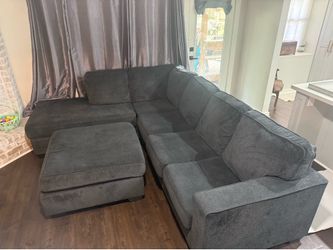 Couch / sofa with ottoman
