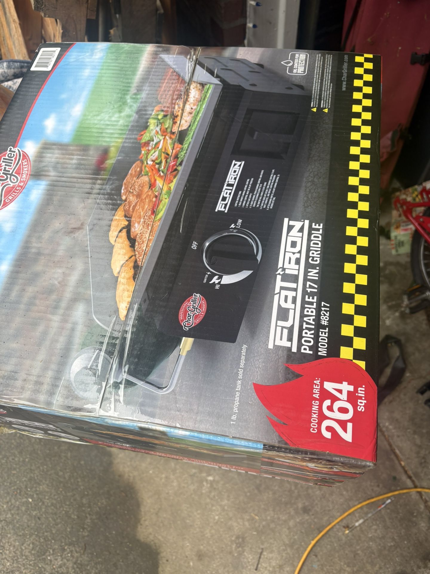 Char- Griller Portable Flatiron 17” Grill