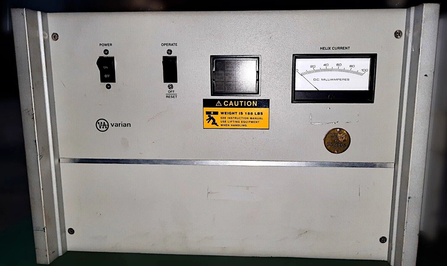 Varian CPI VZS6953G5 TWT Amplifier (2-4 GHz) & VPW2907A1 - Untested