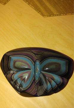 RAINBOW OBSIDIAN BUTTERFLY CARVED