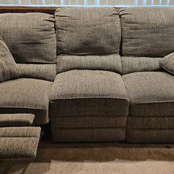 RECLINER Couch SOFA Fabric Very Clean