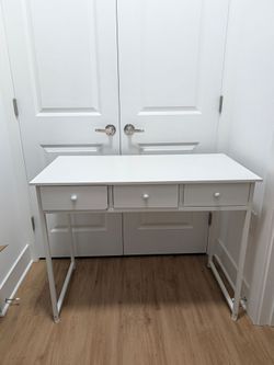 Used - Small White Computer Desk 40 inch