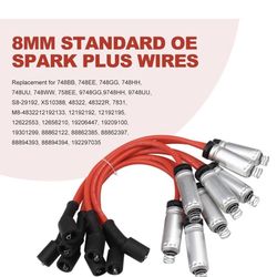 Ignition Coil Pack 8 Mm Standard OE Spark Plug Wires New In Box.