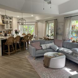 Beautiful Light Grey Sectional 