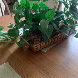 Artificial basket plant