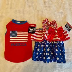 Patriotic Dog Clothes - XS