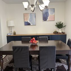 Extendable Dining Set for 6-8