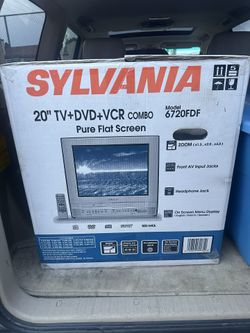 Vintage 20" TV+DVD+VCR Combo Pure Flat Screen
